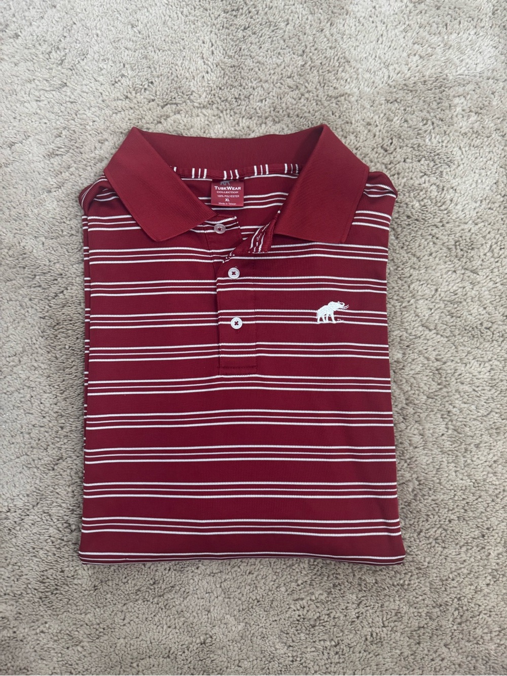 Tusk Wear University of Alabama Embroidered Performance Polo size XL